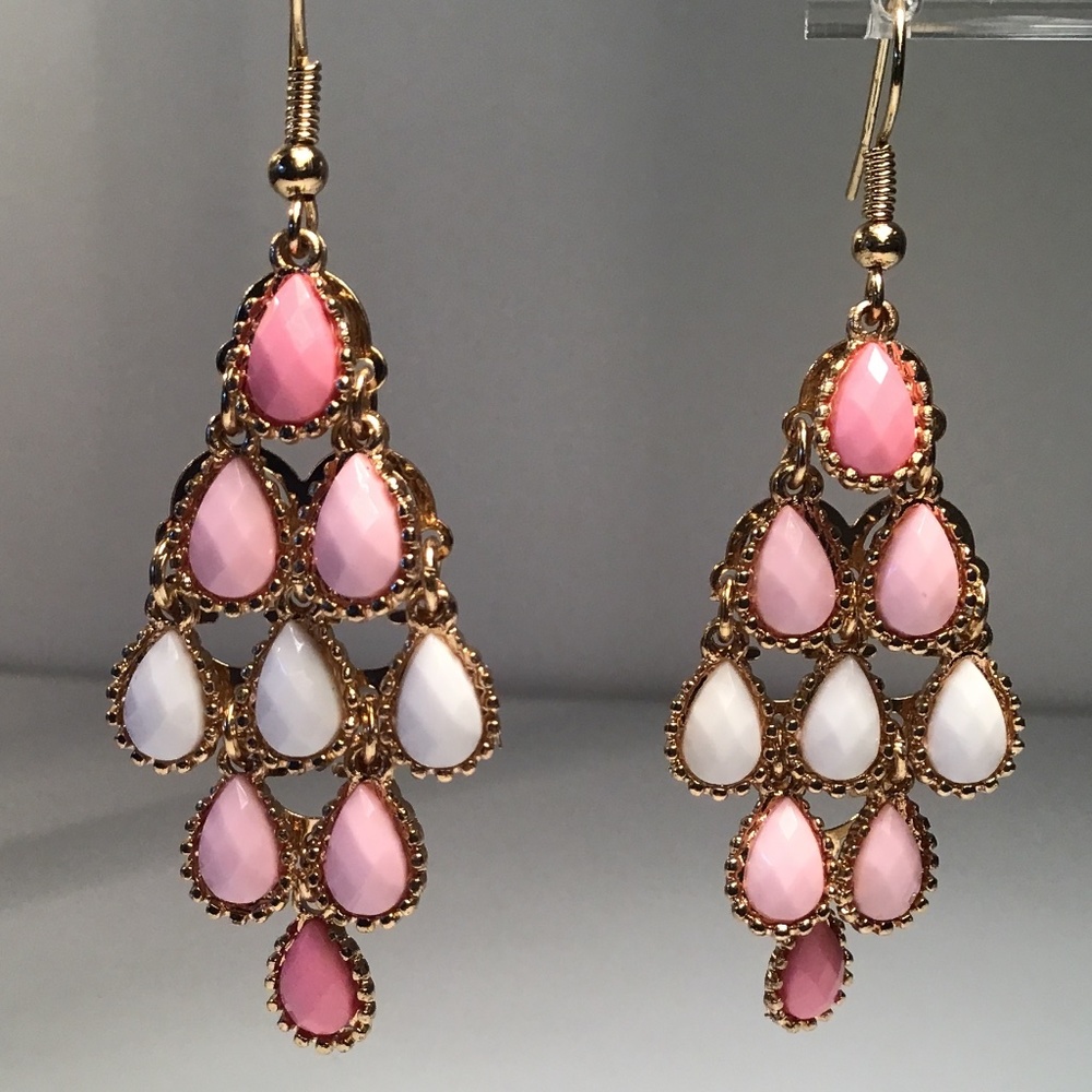 Katheryn Kent Shades Of Pink Chandelier Earrings